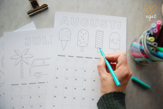 Ritkalender för 2020 | Måla kalender, för barn och vuxna